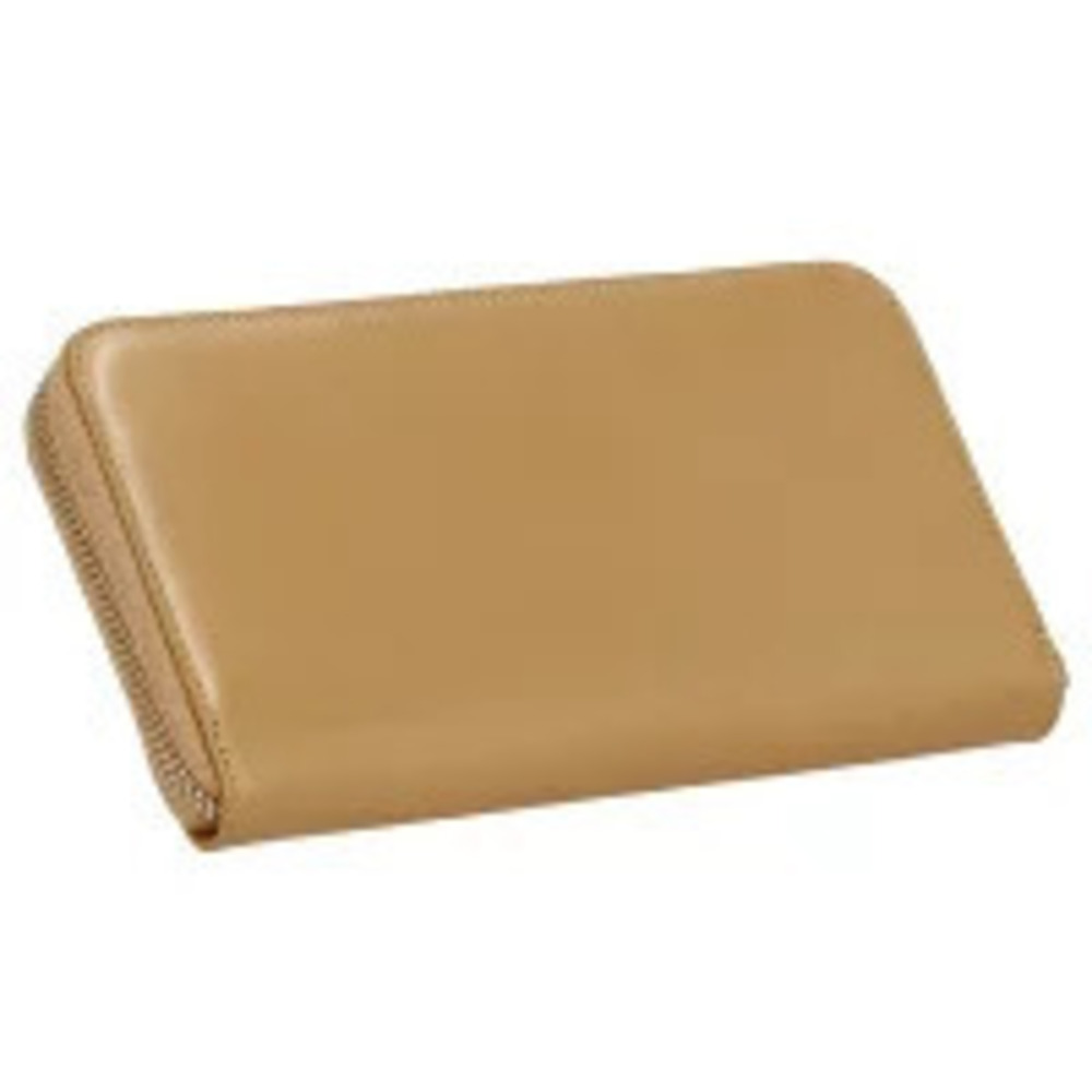 Salvatore Ferragamo Long Wallet LCAM Camel Brown